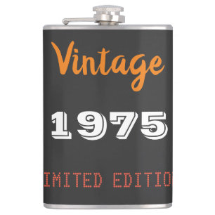 Vintage 1975 year limited edition 50th Birthday Hip Flask
