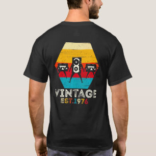 Vintage 1976 45th Birthday Cassette Tape For Men W T-Shirt