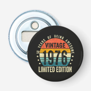 Vintage 1976 50th Birthday Born In 1976 Bottle Opener