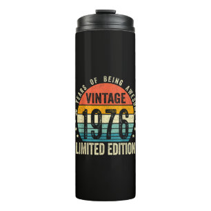 Vintage 1976 50th Birthday Born In 1976 Thermal Tumbler