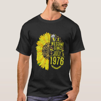 Vintage 1976 Funny 46 Years Old July 46th Sunshine T-Shirt