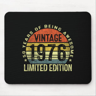 Vintage 1976 Limited Edition 50 Year Old 50th Birt Mouse Mat