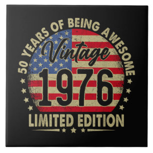 Vintage 1976 Limited Edition 50 Years Old Tile