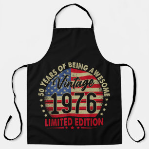 Vintage 1976 Limited Edition 50th Birthday Apron