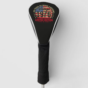 Vintage 1976 Limited Edition 50th Birthday Golf Head Cover