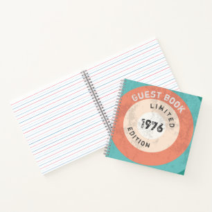 Vintage 1976 limited edition 50th Birthday Notebook