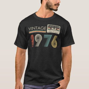 Vintage 1976 Limited Edition Cassette Retro T-Shirt