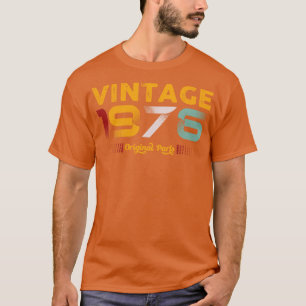 Vintage 1976 Original Parts Family Birthday Gift T-Shirt