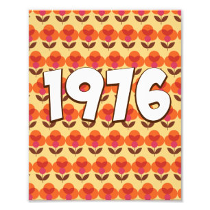 Vintage 1976 photo print