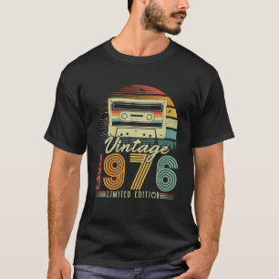 Vintage 1976 Retro Cassette 1976 50th Birthday 50 T-Shirt