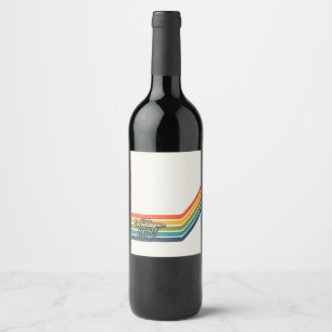 Vintage 1976 Retro Design Wine Label