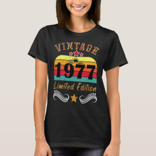 Vintage 1977 45 Year old 45 Birthday T-Shirt