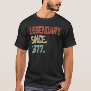 Vintage 1977 46th Birthday Idea for Legendary Sinc T-Shirt