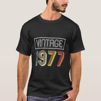 Vintage 1977 Birthday Gift T-Shirt