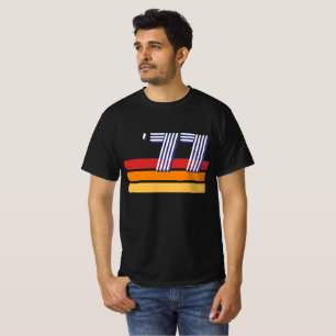 Vintage 1977 Retro Stripe Sun 50th Birthday T-Shirt