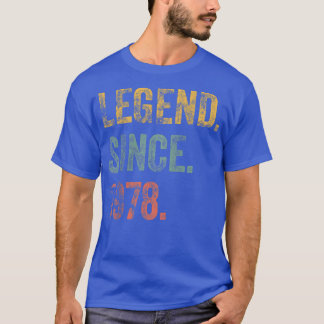 Vintage 1978 44th Birthday Legend Since 1978 T-Shirt