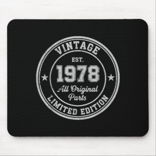 Vintage 1978 original parts 48 birthday limited mouse mat