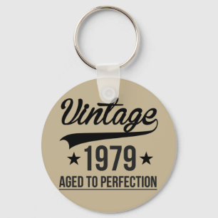 Vintage 1979 Aged To Perfection Key Ring