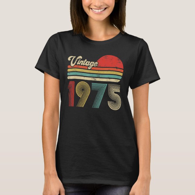 Vintage 1979 Birthday  Guitar  43rd Birthday T-Shirt (Front)