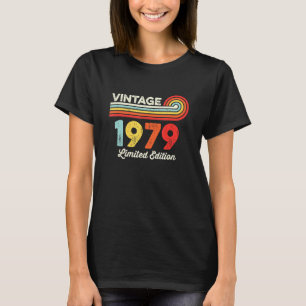 Vintage 1979 Birthday  Men Women Born In 1979 T-Shirt
