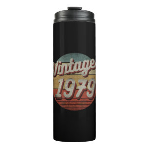 VINTAGE 1979 MEN WOMEN BIRTHDAY GIFT THERMAL TUMBLER
