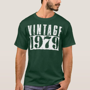 Vintage 1979 Vintage White Text T-Shirt