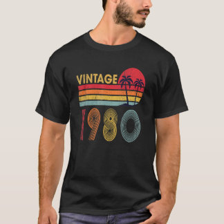 Vintage 1980 42 Years Old Boys And Girls 42nd Birt T-Shirt
