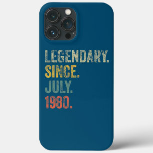 Vintage 1980 42nd Birthday Legendary Since July Case-Mate iPhone Case