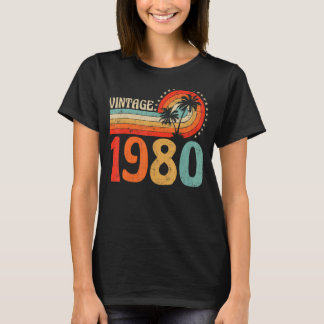 Vintage 1980 43rd Birthday Boys Girls 43 Year Old T-Shirt