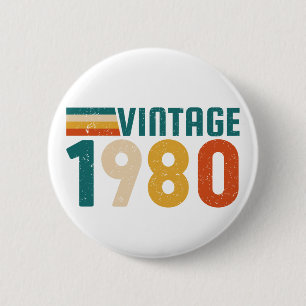 VINTAGE 1980 6 CM ROUND BADGE