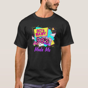 Vintage 1980 80 Baby 1990 90 Made Me Retro Nostalg T-Shirt