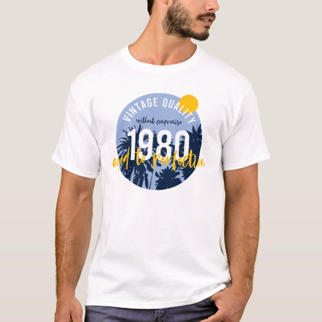 Vintage 1980 Aged to perfection T-Shirt (Front)