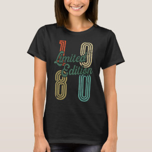 Vintage 1980  Birthday Men Women Retro 1 T-Shirt
