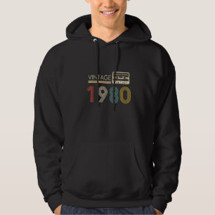 Vintage 1980 Cassette Hoodie