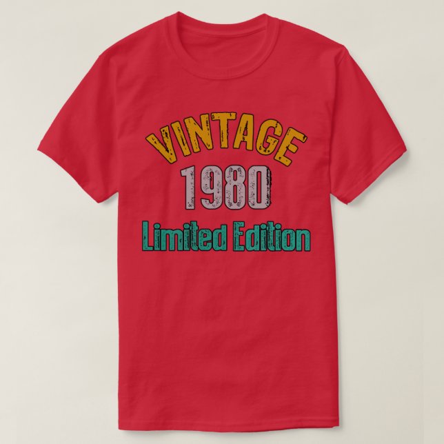 Vintage 1980 limited edition2 T-Shirt (Design Front)