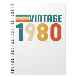 VINTAGE 1980 NOTEBOOK