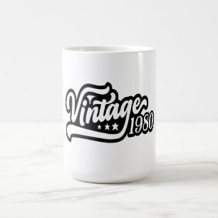 Vintage 1980 Shirt, Funny Birthday Gift, Funny Dad Coffee Mug