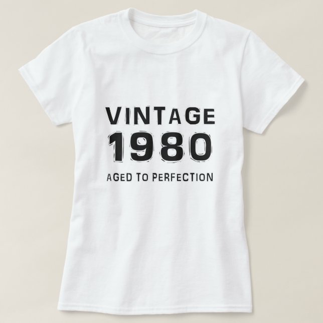 Vintage 1980 T-Shirt (Design Front)