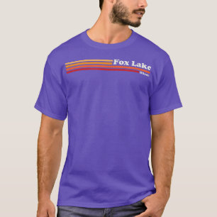 Vintage 1980s Graphic Style Fo Lake Illinois T-Shirt