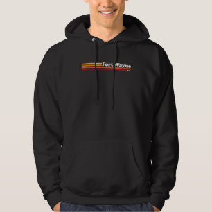 Vintage 1980s Graphic Style Fort Wayne Indiana Hoodie