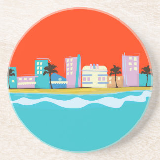 Vintage 1980s Miami Poster Coaster