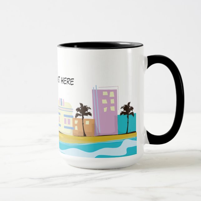 Vintage 1980s Miami Poster Mug (Right)
