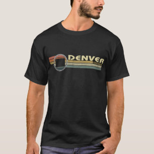 Vintage 1980s Style DENVER, CO T-Shirt