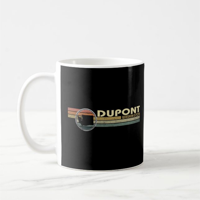Vintage 1980s Style DUPONT, WA  Coffee Mug (Left)