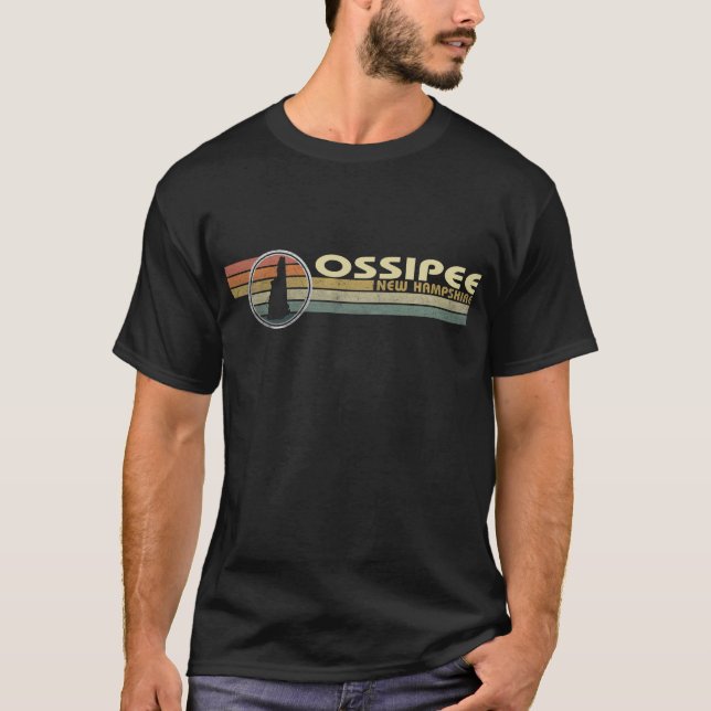 Vintage 1980s Style OSSIPEE, NH T-Shirt (Front)