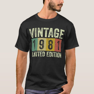 Vintage 1981 41 Years Old 41st Birthday T-Shirt