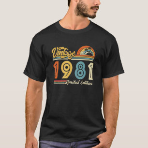 Vintage 1981 41st Birthday  Retro  41years Old T-Shirt