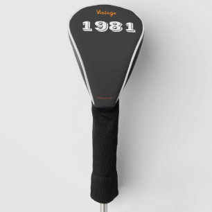 Vintage 1981 45th Birthday Golf Head Cover – Retro