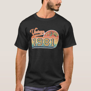 Vintage 1981 Birthday for Men Women Retro 80's T-Shirt