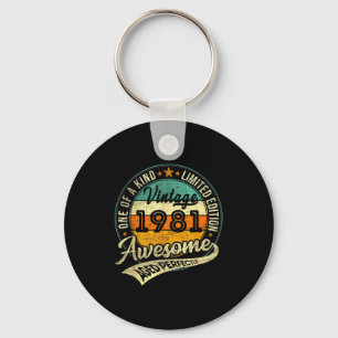 Vintage 1981 Limited Edition 45 Year Old 45th Birt Key Ring